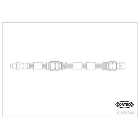 Corteco Brake Hose, 19036340 19036340